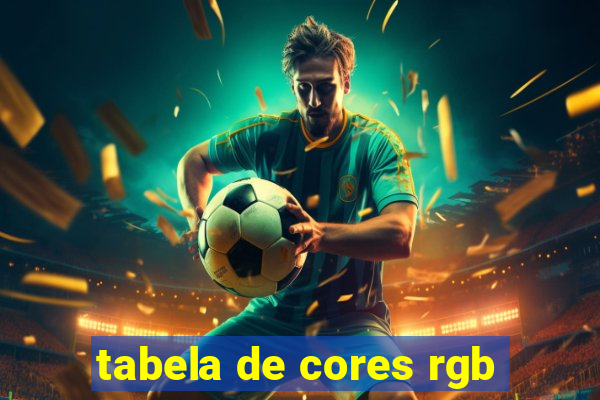 tabela de cores rgb